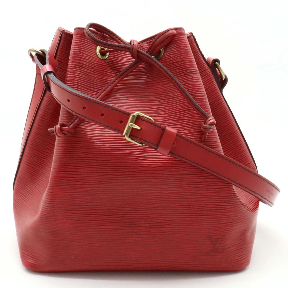 Louis Vuitton Epi Noe Shoulder Bag Hobo Leather Castilian Red